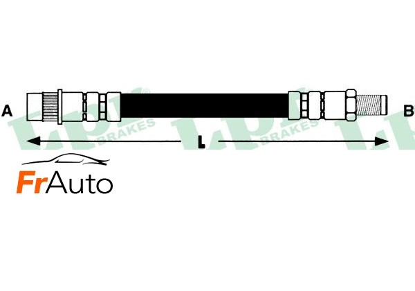Гальмівний шланг Renault 21, Clio, Twingo, передній